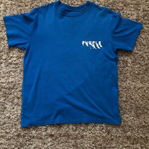 Blue purple brand t shirt